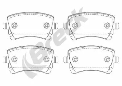 Комплект тормозных колодок, дисковый тормоз BRECK купить